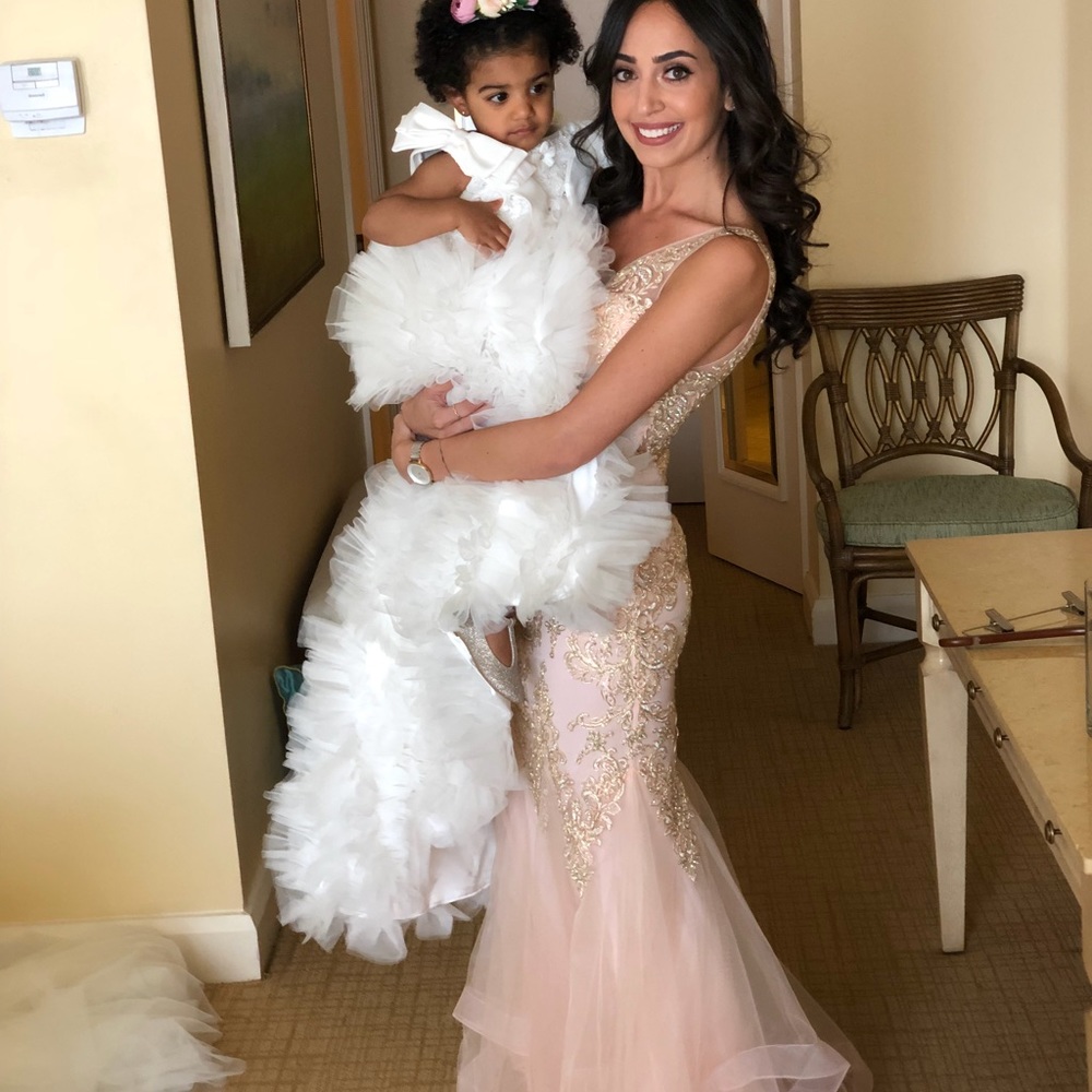 Beautiful flower girl or wedding dress